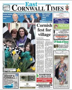 Front Page of the East Cornwall Times