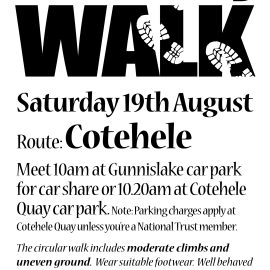 Don’t miss the August Community Walk at Cotehele!