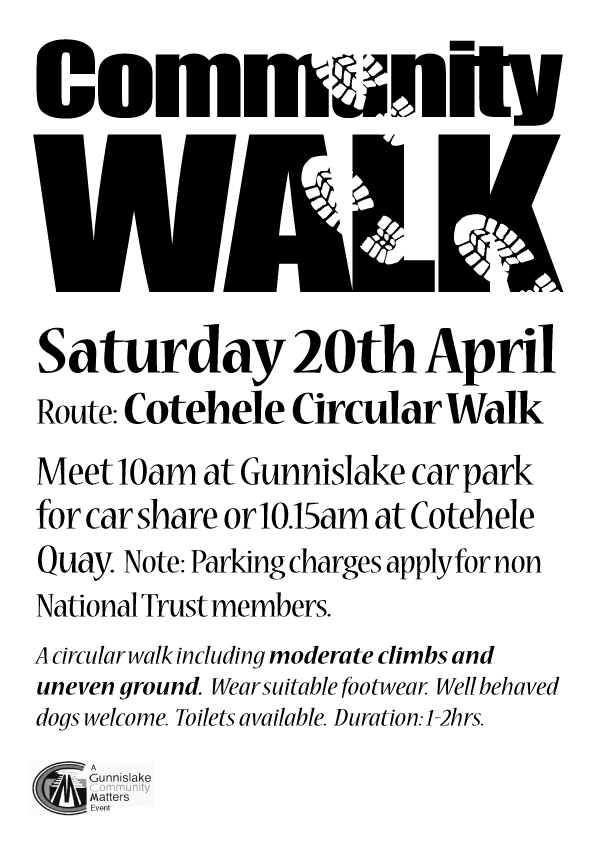 GCM April Community Walk – Cotehele Circular Walk